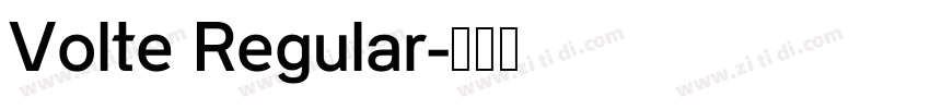 Volte Regular字体转换